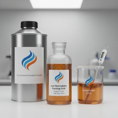 Productos Químicos para Fracturación Hidráulica de Baja Inflamabilidad con Residuos No Superiores al 10 por ciento y Alto Punto de Inflamación para Rendimiento